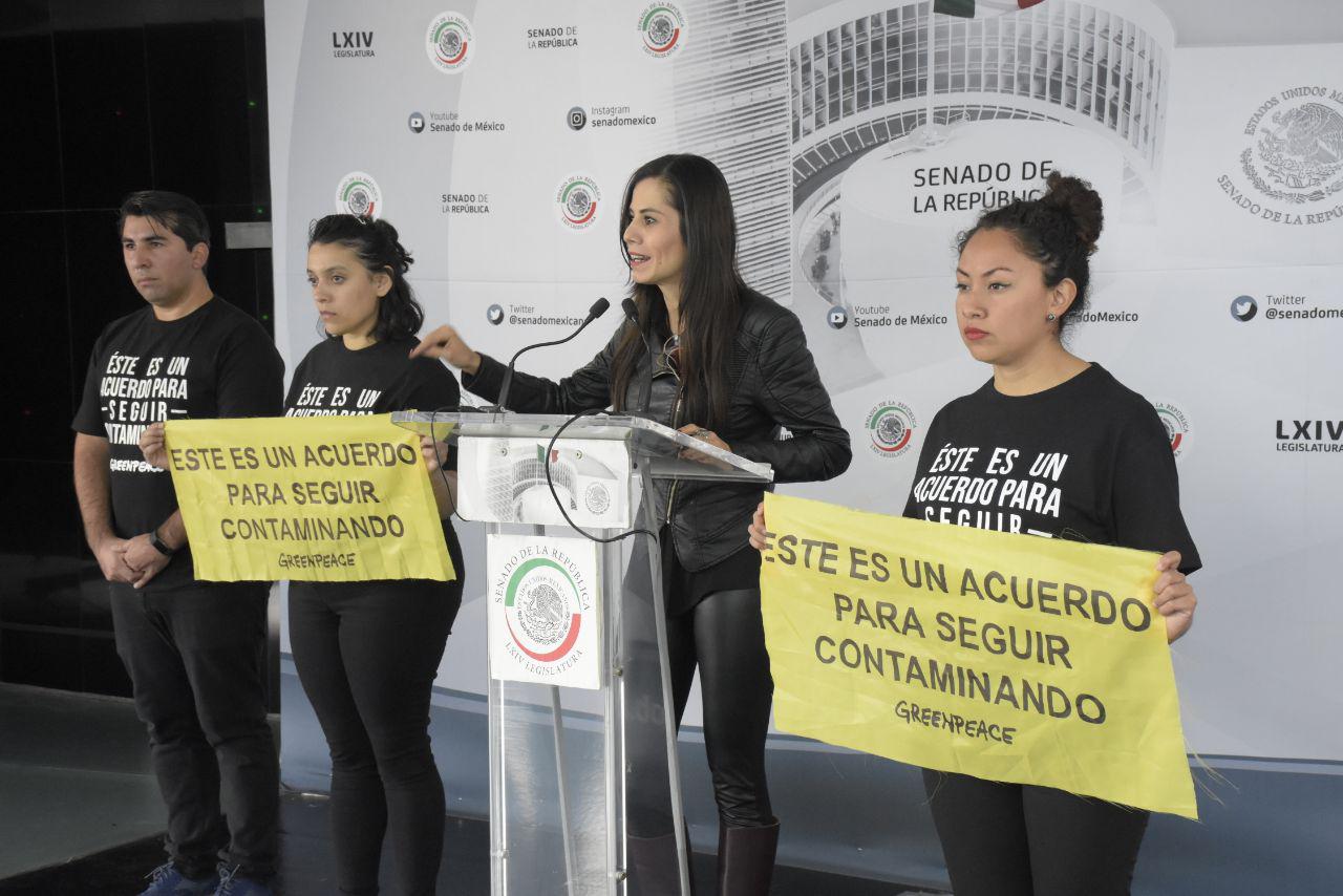Senadora Verónica Delgadillo y Greenpeace denuncian contradicciones en Acuerdo del Plástico