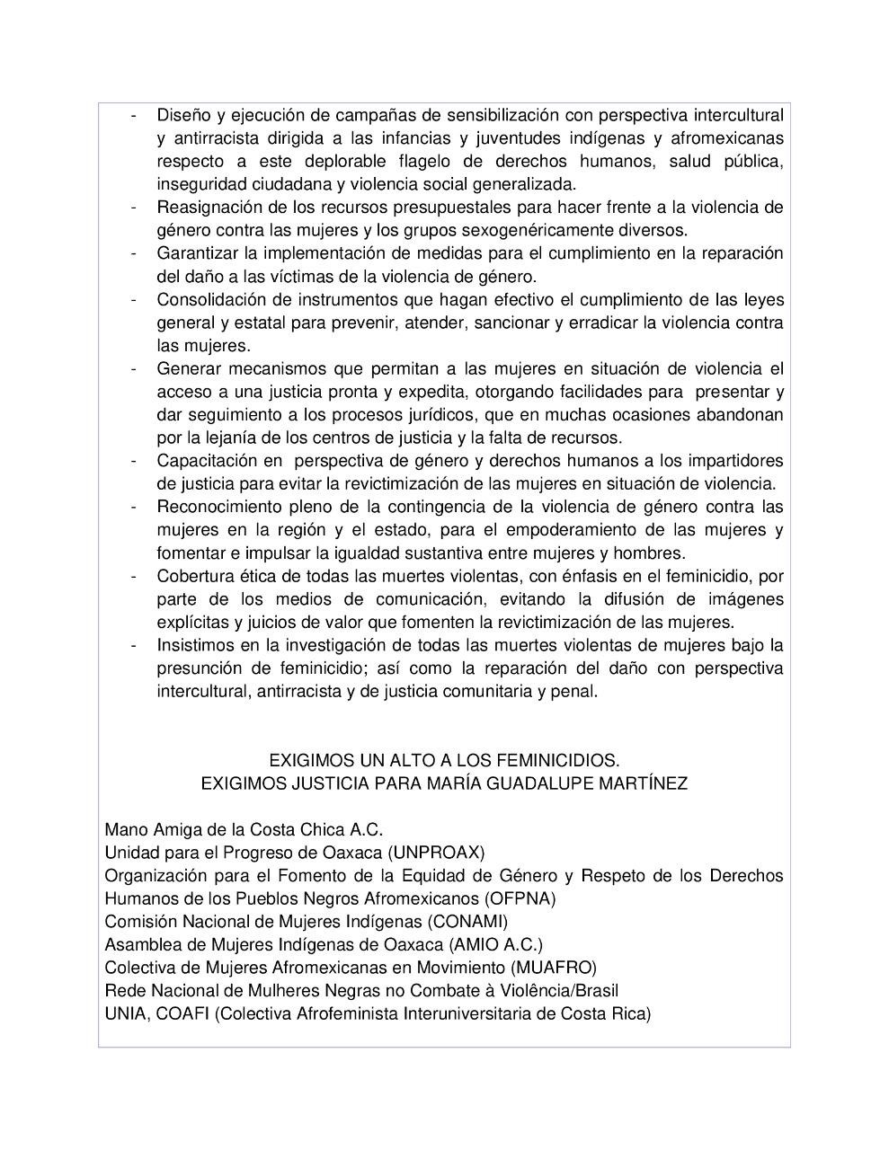 Guerrero: Organizaciones exigen justicia por el feminicidio de mujer&nbsp;indígena