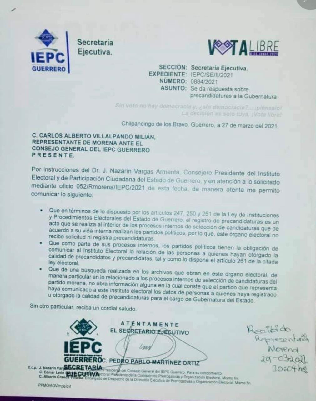Félix nunca fue confirmado como precandidato ante&nbsp;IEPC