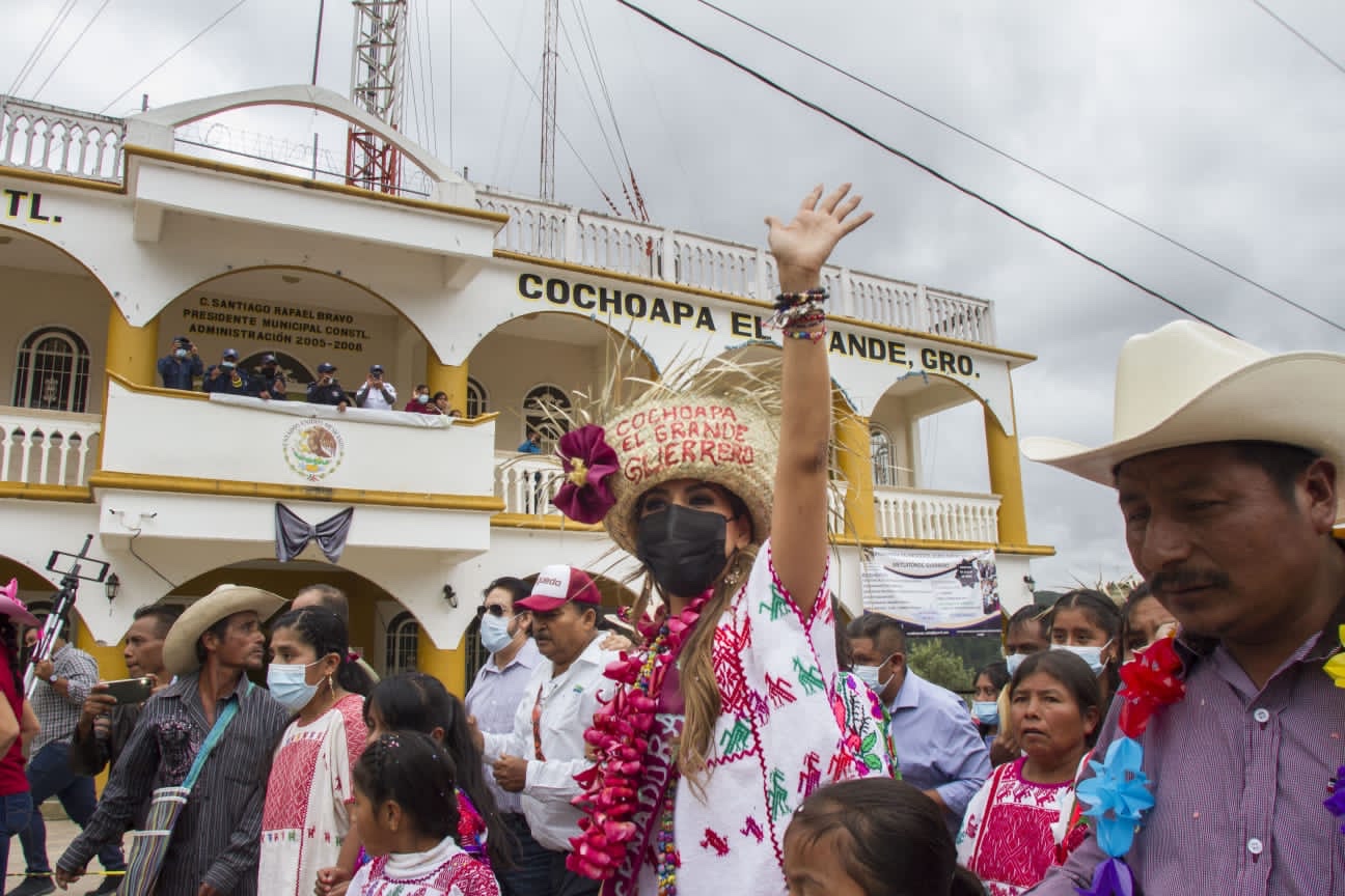 Un Gobierno sin clasismo ni discriminación anuncia Evelyn en Cochoapa el Grande