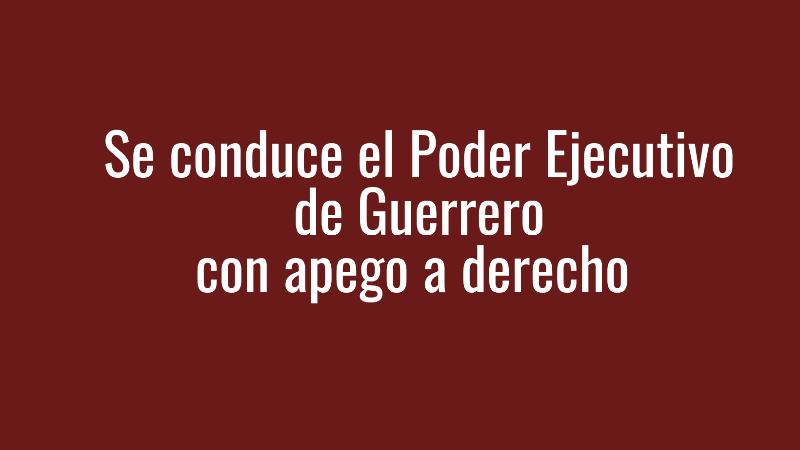 Respeta el Poder Ejecutivo al Poder Legislativo
