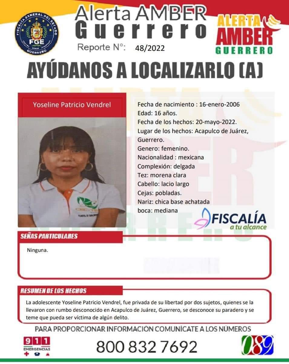 Gobierno de Guerrero se activa en caso Yoseline
