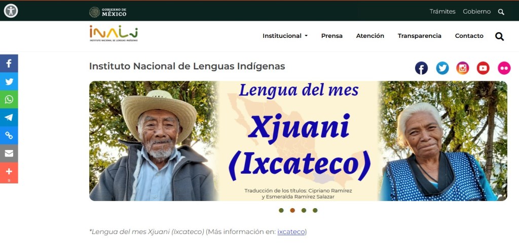 EL INSTITUTO NACIONAL DE LENGUAS INDÍGENAS PRESENTÓ SU NUEVA PÁGINA&nbsp;INSTITUCIONAL