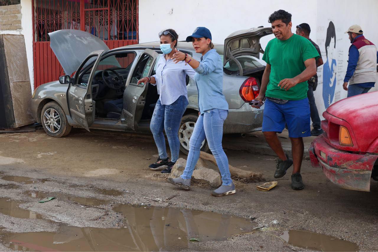 Coordinarán la gobernadora y la secretaria de Gobernación, Plan de Reconstrucción para afectados por “Otis”