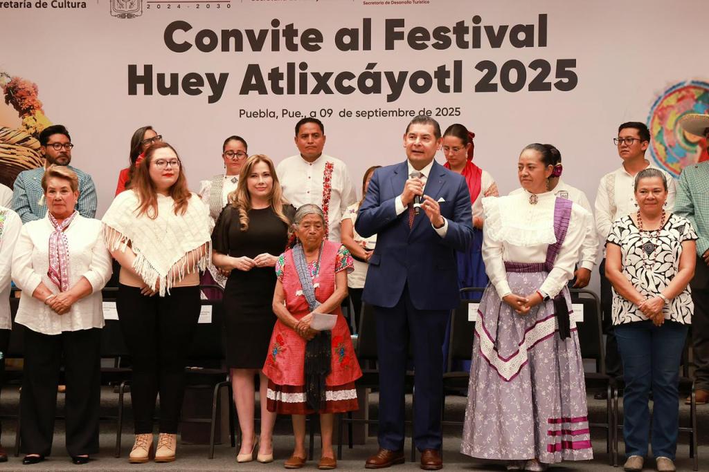 Huey Atlixcáyotl 2025, orgullo de Puebla, esencia del México profundo:&nbsp;Armenta