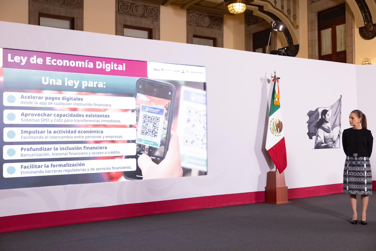 NUEVA LEY DE ECONOMÍA DIGITAL AYUDARÁ A LA SEGURIDAD, LA EFICIENCIA Y A LA FORMALIZACIÓN DE COMERCIOS Y PRODUCTOS: PRESIDENTA CLAUDIA SHEINBAUM